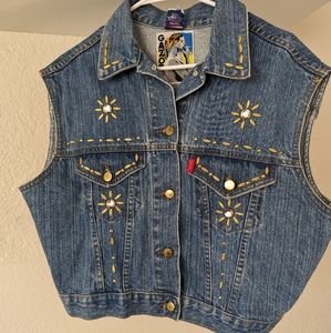 Vintage Ganzoz USA denim vest